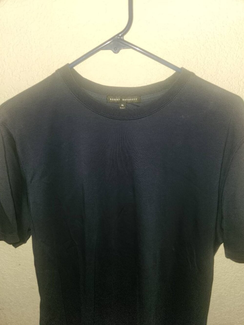 Robert Barakett Mens Georgia T-Shirt XL Blue Night 100% Pima Cotton Crew Neck
